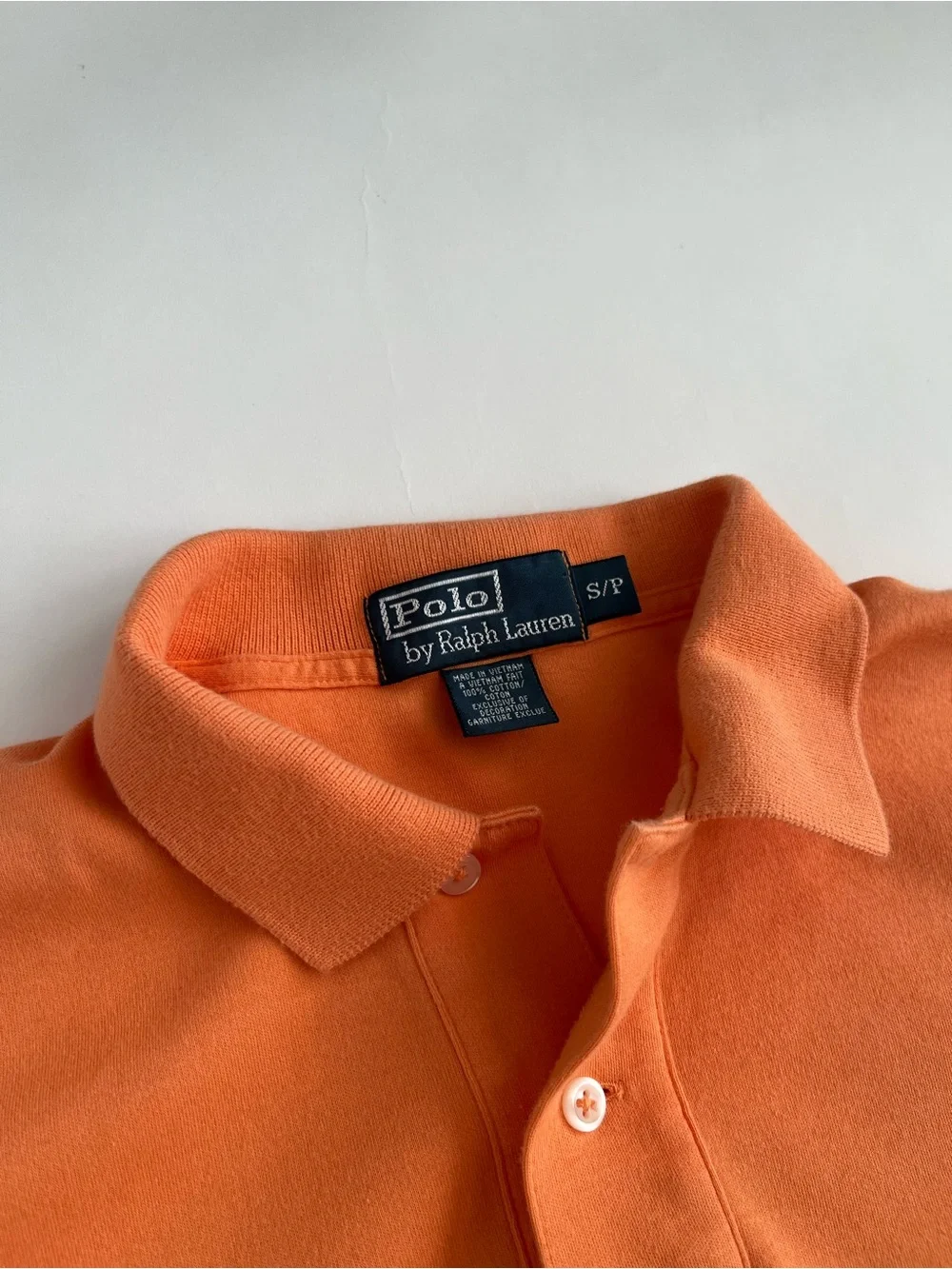 Polo Ralph Lauren Men’s Orange Jersey Polo with Embroidered Pony
